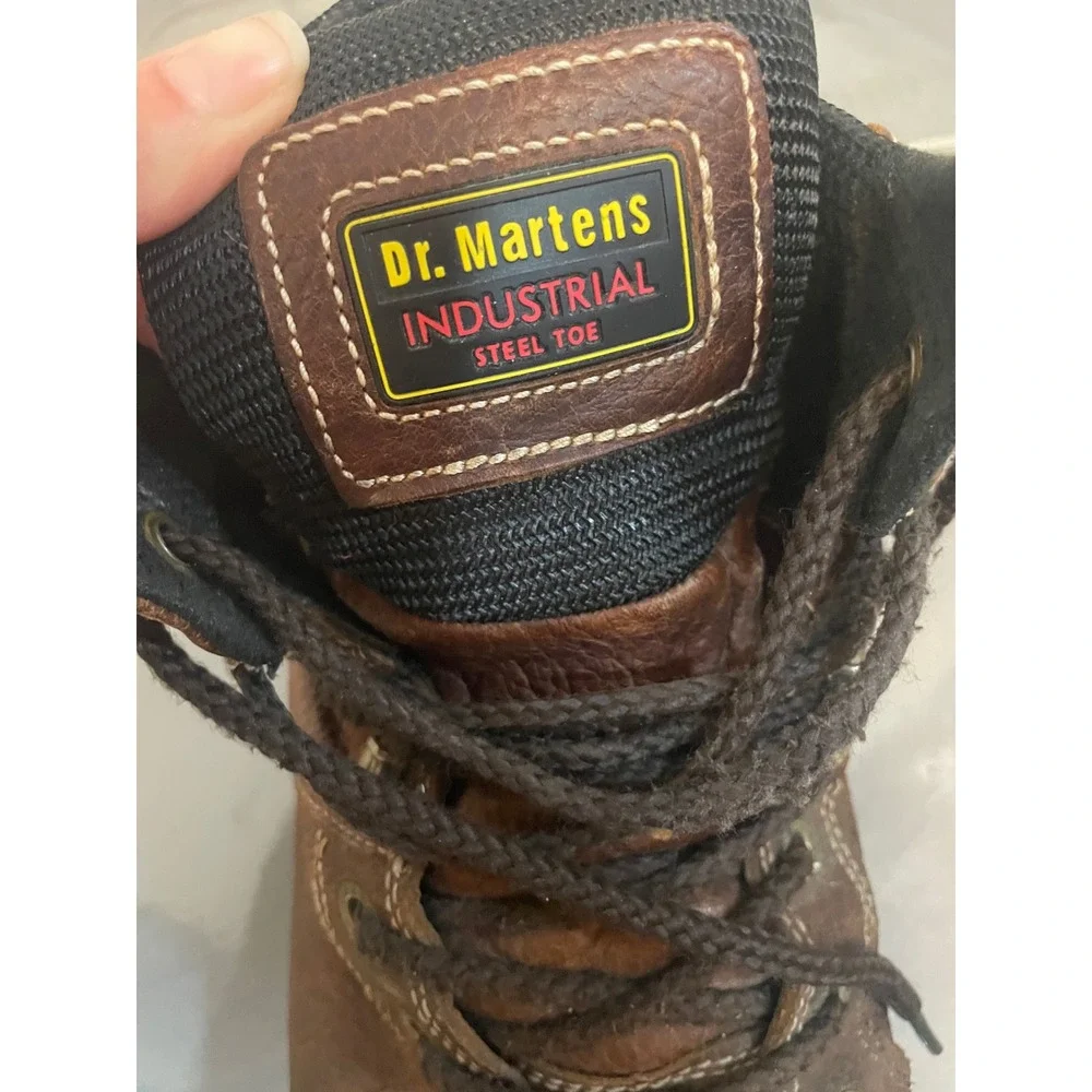 Dr Martens Industrial Ironbridge Steel Toe‎ Work Boots Mens 13 Brown Leather DM